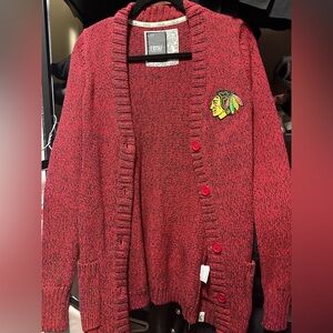 Chicago Blackhawks Cardigan NWT